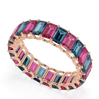 Eternity Emerald Cut U Prong Caila Band