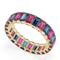 Eternity Emerald Cut U Prong Caila Band