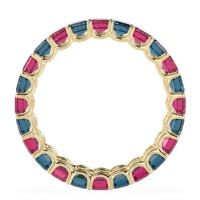 Eternity Emerald Cut U Prong Caila Band