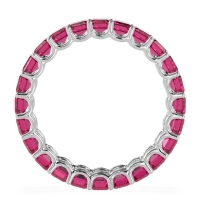 Eternity Emerald Cut U Prong Caila Band
