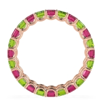 Eternity Emerald Cut U Prong Caila Band