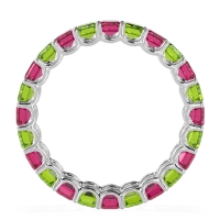 Eternity Emerald Cut U Prong Caila Band