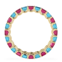 Eternity Emerald Cut U Prong Caila Band