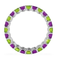 Eternity Emerald Cut U Prong Caila Band