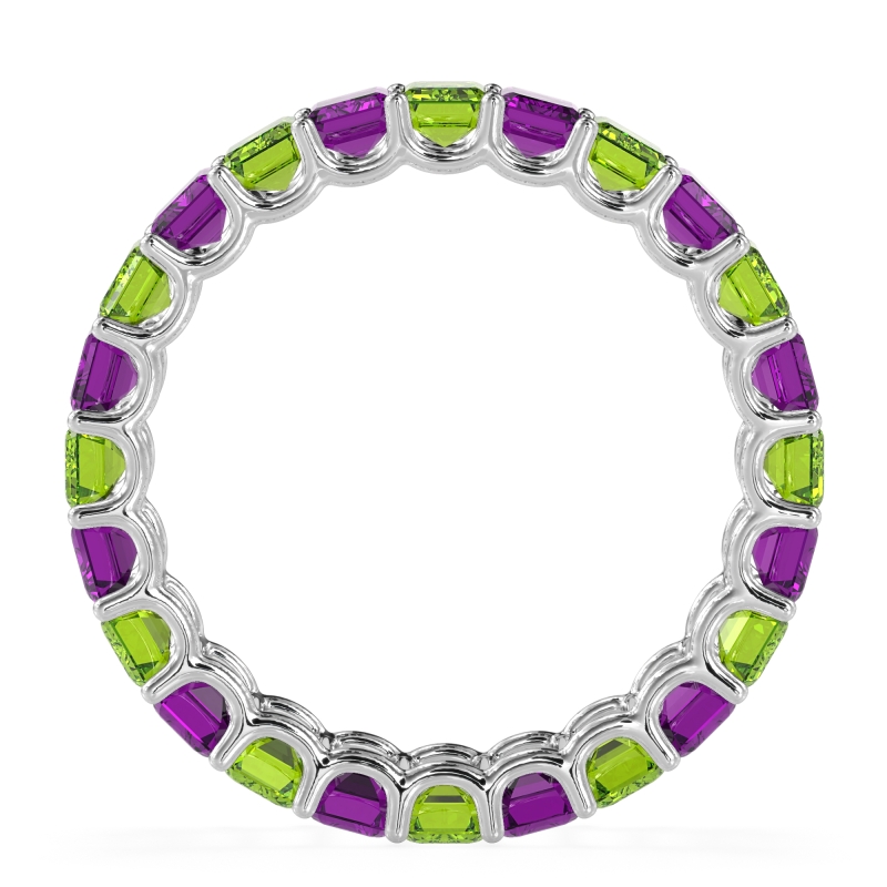 Eternity Emerald Cut U Prong Caila Band