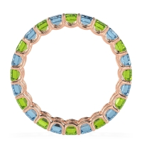 Eternity Emerald Cut U Prong Caila Band