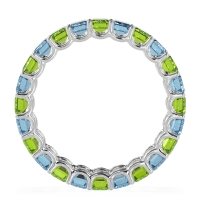 Eternity Emerald Cut U Prong Caila Band