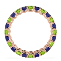 Eternity Emerald Cut U Prong Caila Band