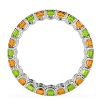 Eternity Emerald Cut U Prong Caila Band