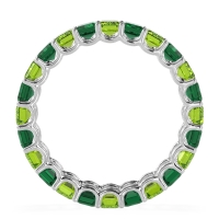 Eternity Emerald Cut U Prong Caila Band