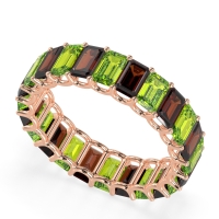 Eternity Emerald Cut U Prong Caila Band