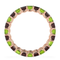 Eternity Emerald Cut U Prong Caila Band