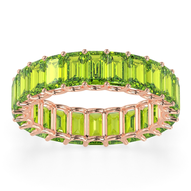 Eternity Emerald Cut U Prong Caila Band