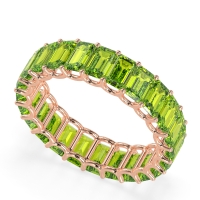 Eternity Emerald Cut U Prong Caila Band