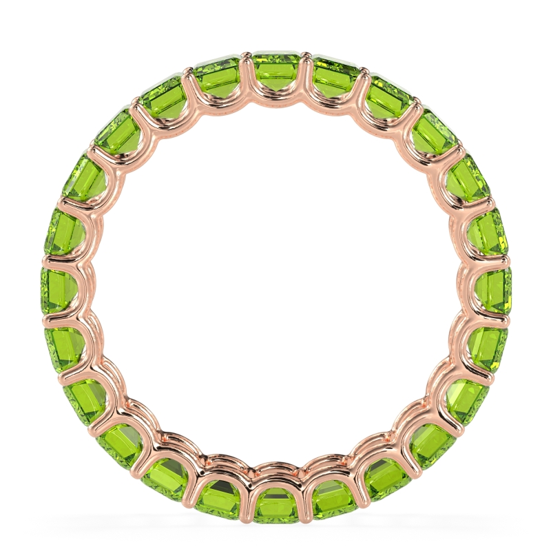 Eternity Emerald Cut U Prong Caila Band