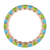 Eternity Emerald Cut U Prong Caila Band