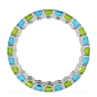 Eternity Emerald Cut U Prong Caila Band