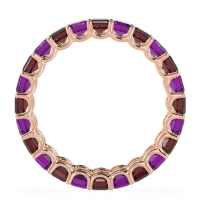 Eternity Emerald Cut U Prong Caila Band