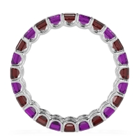 Eternity Emerald Cut U Prong Caila Band