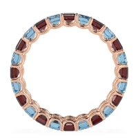 Eternity Emerald Cut U Prong Caila Band