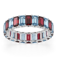 Eternity Emerald Cut U Prong Caila Band