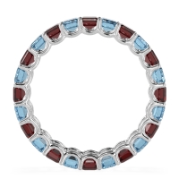 Eternity Emerald Cut U Prong Caila Band