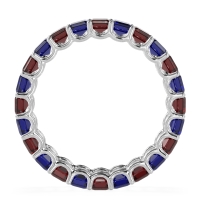 Eternity Emerald Cut U Prong Caila Band