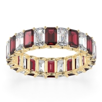 Eternity Emerald Cut U Prong Caila Band