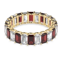 Eternity Emerald Cut U Prong Caila Band