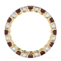 Eternity Emerald Cut U Prong Caila Band