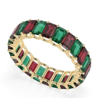Eternity Emerald Cut U Prong Caila Band
