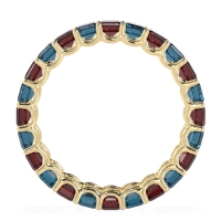 Eternity Emerald Cut U Prong Caila Band