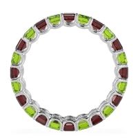 Eternity Emerald Cut U Prong Caila Band