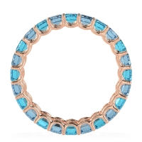 Eternity Emerald Cut U Prong Caila Band