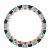 Eternity Emerald Cut U Prong Caila Band
