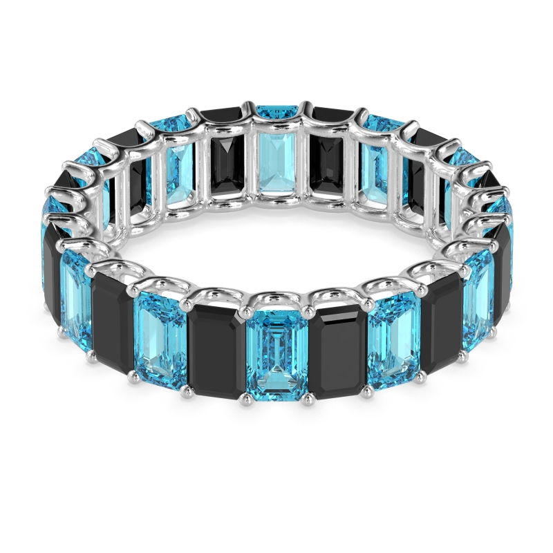 Eternity Emerald Cut U Prong Caila Band