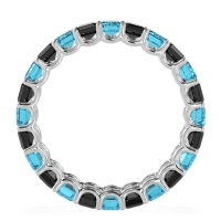 Eternity Emerald Cut U Prong Caila Band