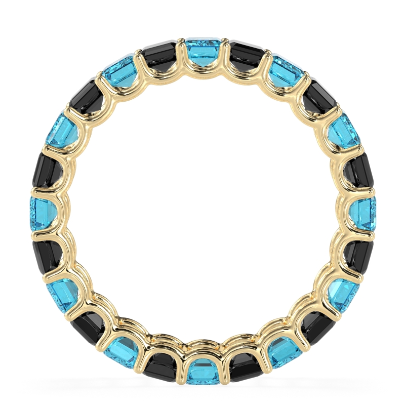 Eternity Emerald Cut U Prong Caila Band