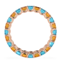 Eternity Emerald Cut U Prong Caila Band