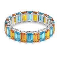 Eternity Emerald Cut U Prong Caila Band