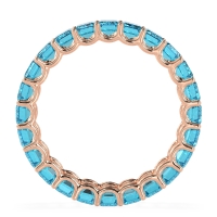 Eternity Emerald Cut U Prong Caila Band