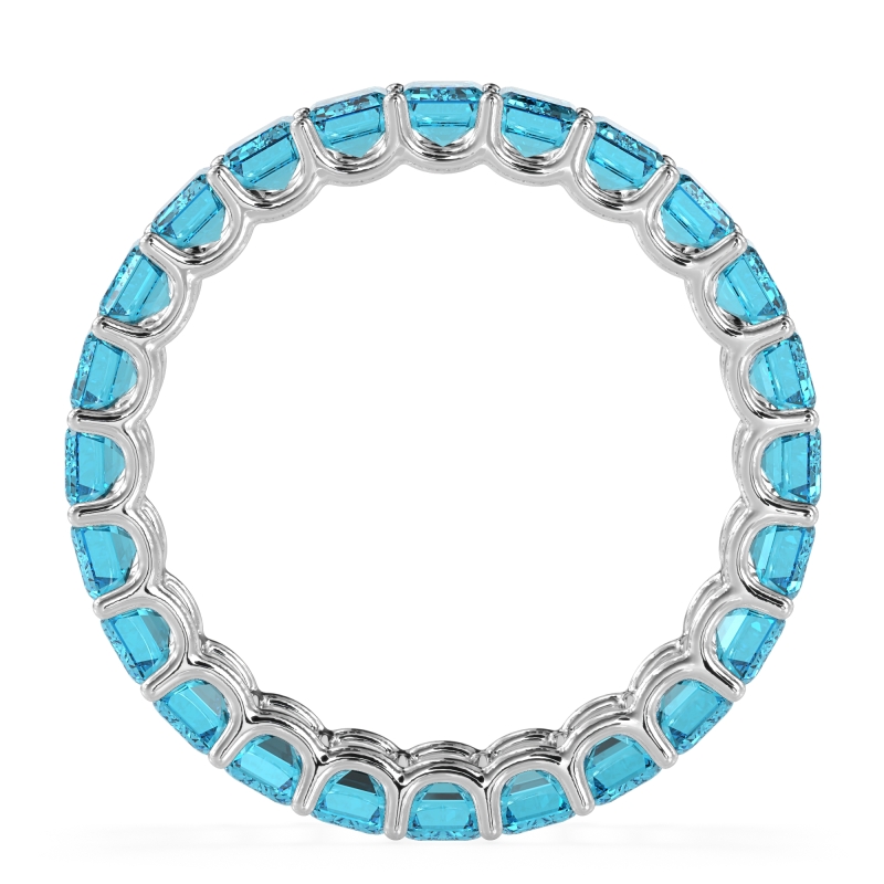 Eternity Emerald Cut U Prong Caila Band