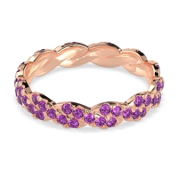 Braided Pave Eternity Cama Band