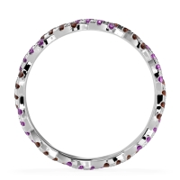 Braided Pave Eternity Cama Band