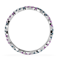 Braided Pave Eternity Cama Band