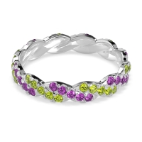 Braided Pave Eternity Cama Band