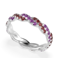 Braided Pave Eternity Cama Band
