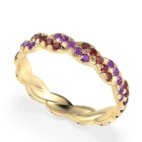 Braided Pave Eternity Cama Band