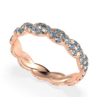 Braided Pave Eternity Cama Band