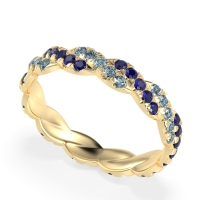 Braided Pave Eternity Cama Band